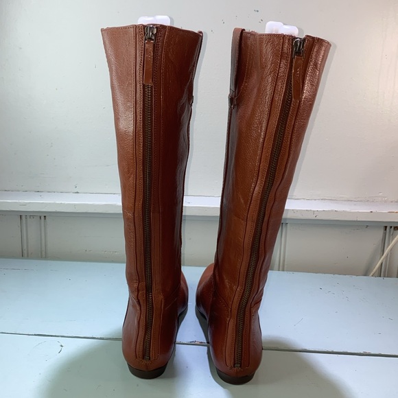 Nine West Flat Chestnut Rider Boots - Picture 3 of 10
